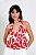 Blusa Frente Única Estampa Floral Abstrata - Imagem 1