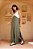 Vestido Longo Decote V Bicolor - Imagem 6