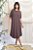 Vestido Midi Solto Ribana Barra Arredondada - Imagem 1
