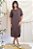 Vestido Midi Solto Ribana Barra Arredondada - Imagem 2