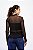 Blusa Tule Manga Longa Gola Fechada - Imagem 2
