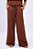 Calça Pantalona Pregas Amarração Cós - Imagem 1