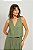 Blusa Semi Cropped Sem Manga Decote V - Imagem 1