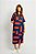 Vestido Midi Estampa Geométrica Malha Viscose - Imagem 1