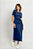 Vestido Midi Canelado Amarração Lateral Cintura - Imagem 2