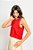 Blusa Semi Cropped Viscolinho Sem Manga - Imagem 14