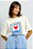 T-shirt Algodão Love Listras - Imagem 1