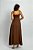 Vestido Longo Busto Drapeado Alça Removível - Imagem 4