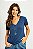 Blusa Básica Decote V Malha de Viscose - Imagem 5