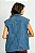 Colete Jeans Detalhe Pesponto - Imagem 6
