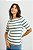 Blusa Listrada Manguinha Gola Canoa - Imagem 3