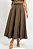 Saia Longuete Algodão Cós Largo Pregas - Imagem 1