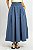 Saia Longuete Algodão Cós Largo Pregas - Imagem 4