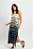 Vestido Midi Alça Larga Listras Onduladas - Imagem 2