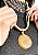Colar Cordas Detalhe Metal Pingente Pedra - Imagem 3