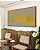 Quadro Abstrato Geométrico Degradê Amarelo Mostarda Cinza Canvas Com Moldura - Imagem 3