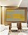 Quadro Abstrato Geométrico Degradê Amarelo Mostarda Cinza Canvas Com Moldura - Imagem 4