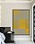 Quadro Vertical Abstrato Geométrico Degradê Amarelo Mostarda Cinza Canvas Com Moldura - Imagem 3