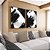 Duo de Quadros Abstrato Preto e Branco Arte Efeito Pintura Canvas Com Moldura - Imagem 2