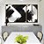 Trio Estilizado de Quadros Abstrato Preto e Branco Arte Efeito Pintura Canvas Com Moldura - Imagem 3