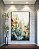 Quadro Vertical Floresta em Outono Colorida Folhas e Flores Árvores Abstrata em Canvas Moldura - Imagem 3