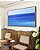 Quadro Horizontal de Mar Calmo em Tons de Azul Canvas Com Moldura - Imagem 2