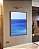 Quadro Vertical de Mar Calmo em Tons de Azul Canvas Com Moldura - Imagem 5