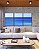 Trio de Quadros Mar Calmo em Tons de Azul Canvas Com Moldura - Imagem 1