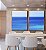Duo de Quadros Mar Calmo em Tons de Azul Canvas Com Moldura - Imagem 1