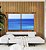 Duo de Quadros Mar Calmo em Tons de Azul Canvas Com Moldura - Imagem 2