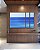 Trio Estilizado de Quadros Mar Calmo em Tons de Azul Canvas Com Moldura - Imagem 4