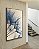 Quadro Vertical Dente de Leão Flor Planta Natureza em Tons de Azul Canvas Com Moldura - Imagem 2