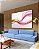 Quadro Horizontal Abstrato Rosa Dourado Arte Fluida Ondas Canvas Com Moldura - Imagem 4