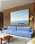 Quadro Horizontal Mar Calmo Ondulado Céu Azul Claro Arte em Canvas com Moldura - Imagem 4