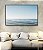 Quadro Horizontal Mar Calmo Ondulado Céu Azul Claro Arte em Canvas com Moldura - Imagem 5