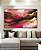 Quadro Horizontal Abstrato Cores Dourado Rosa Marrom Moderno Canvas Com Moldura - Imagem 4
