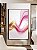 Quadro Vertical Abstrato Rosa Dourado Arte Fluida Ondas Canvas Com Moldura - Imagem 1