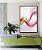 Quadro Vertical Abstrato Rosa Dourado Arte Fluida Ondas Canvas Com Moldura - Imagem 2