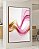 Quadro Vertical Abstrato Rosa Dourado Arte Fluida Ondas Canvas Com Moldura - Imagem 5