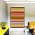Quadro Vertical Laranja Amarelo Branco Degradê Com Listras Arte em Canvas com Moldura - Imagem 3