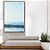 Quadro Vertical Céu Claro Limpo e Mar Azul Calmo Natureza Canvas com Moldura - Imagem 4
