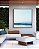 Quadro Quadrado Céu Claro Limpo e Mar Azul Calmo Natureza Canvas com Moldura - Imagem 1