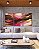 Trio de Quadros Abstrato Cores Dourado Rosa Marrom Moderno Canvas Com Moldura - Imagem 3