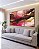 Trio de Quadros Abstrato Cores Dourado Rosa Marrom Moderno Canvas Com Moldura - Imagem 4