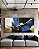 Trio de Quadros Abstrato Cores Azul Dourado Preto e Branco Arte Canvas com Moldura - Imagem 4