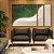 Trio de Quadros Estilizados Mar Turquesa Dunas de Areia Branca Praia Natureza Canvas com Moldura - Imagem 1