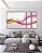 Trio de Quadros Estilizados Abstrato Rosa Dourado Arte Fluida Ondas Canvas Com Moldura - Imagem 5