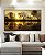 Quadro Horizontal Reflexo de Natureza Pôr do Sol no Lago Árvores Canvas Moldura - Imagem 2