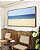 Quadro Horizontal Mar Azul Céu Limpo e Praia de Areia Clara Arte Canvas Moldura - Imagem 2
