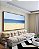 Quadro Horizontal Mar Azul Céu Limpo e Praia de Areia Clara Arte Canvas Moldura - Imagem 4